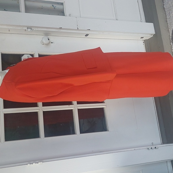 Knitmakers Vintage Orange Dress with Matching Suit Jacket size Medium - Picture 2 of 13